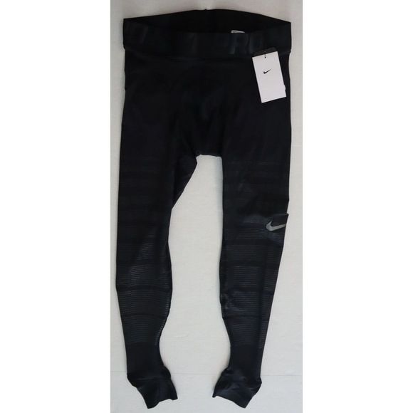 Nike Pro 812988 010 Men's Sz Medium Black Hyperrecovery Compression Tights $150 - Picture 1 of 10